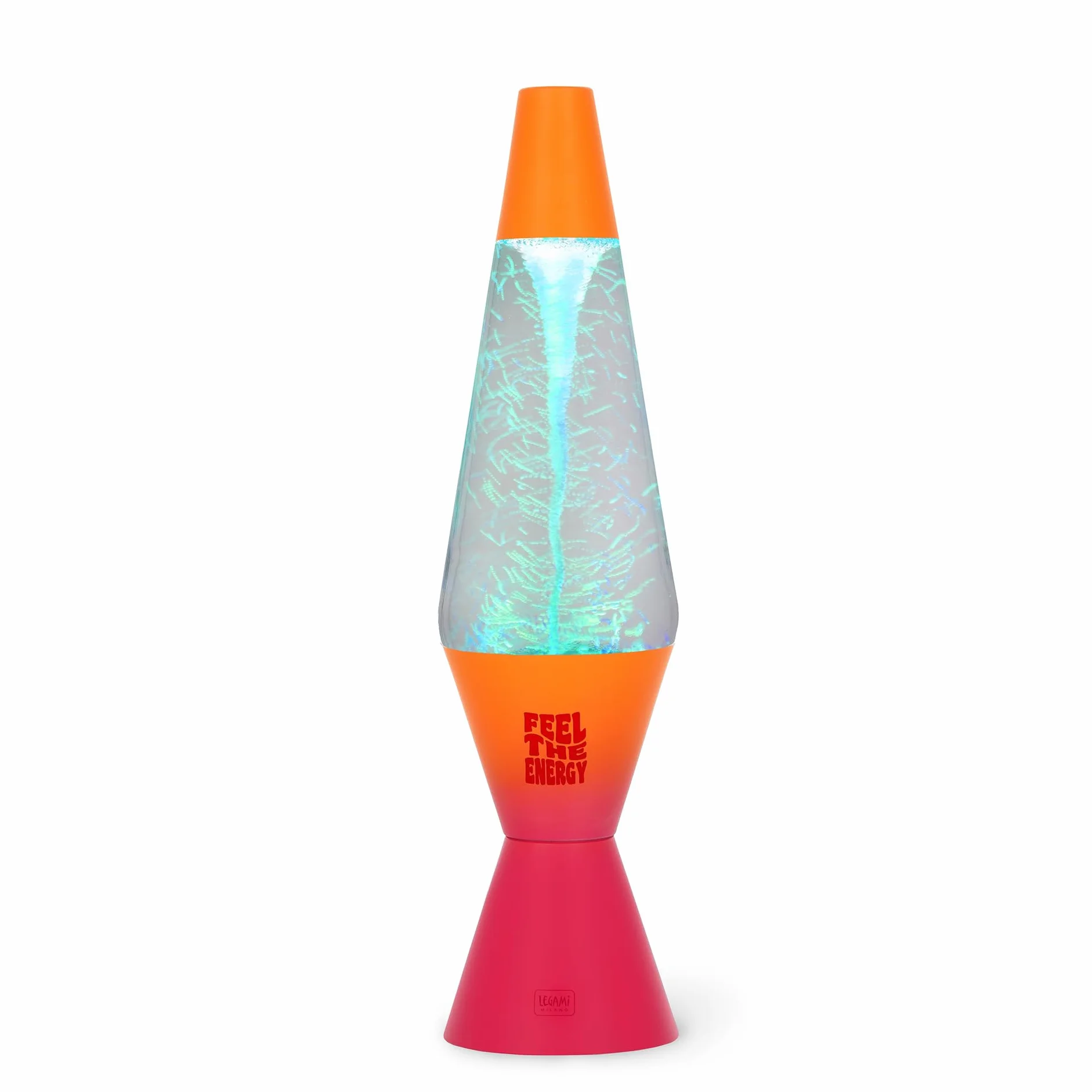 Legami - Lampada Led Tornado Feel The Energy, Luce Multicolore, Effetto Luminoso, Cavo di alimentazione USB/DC incluso, Solo per Uso Interno, 9 x 37 cm