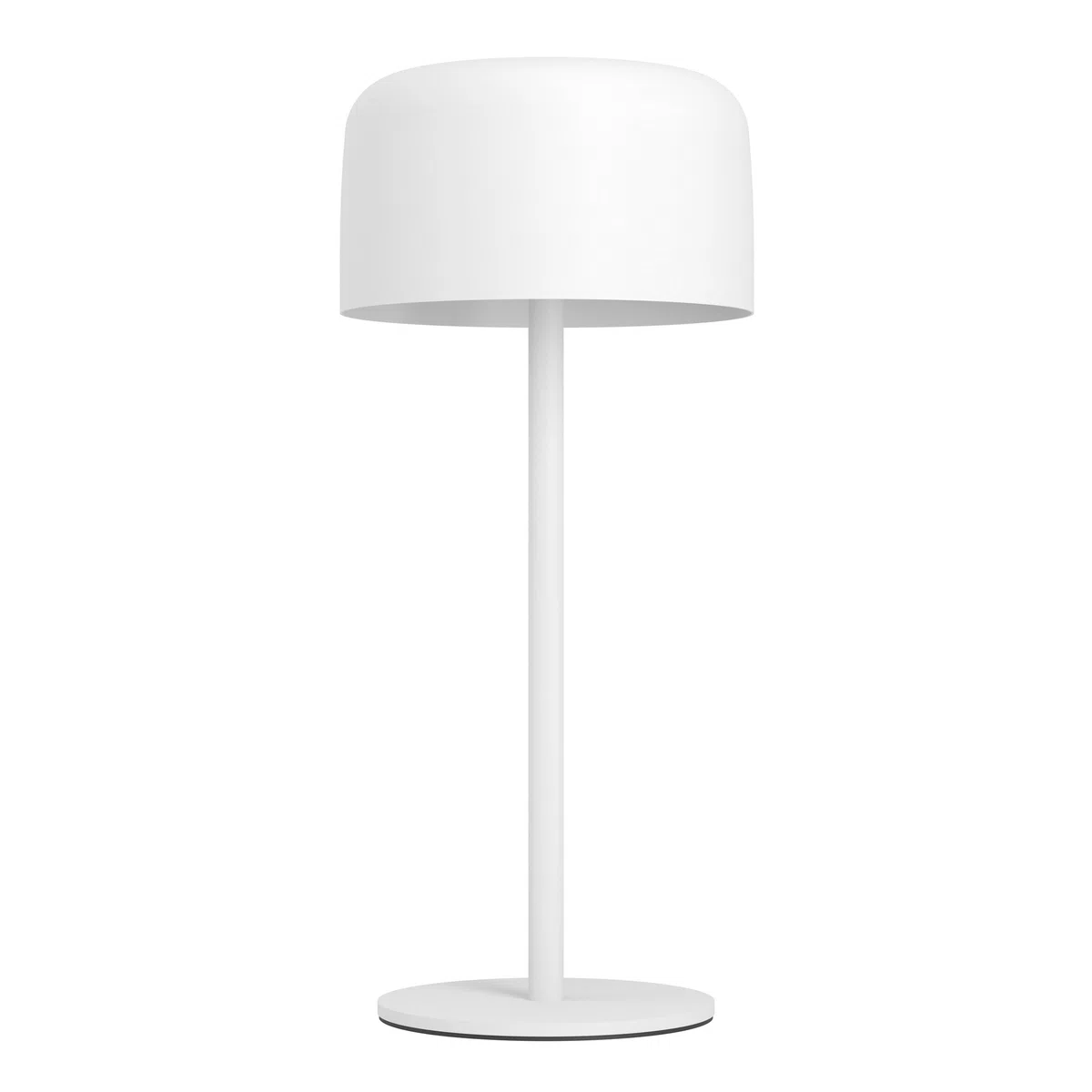 Eglo Lampada da tavolo a energia solare Roccanova, per esterni, touch, dimmerabile in 3 livelli, per balcone e giardino, acciaio bianco, colore luce: bianco caldo, IP44