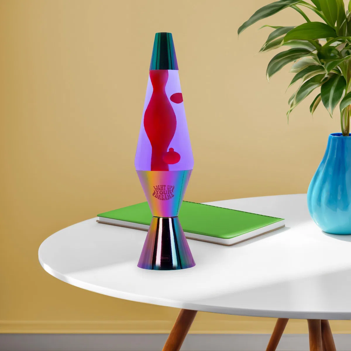 Legami - Lava Lamp Magmastic, Lampada Lava Effetto Rilassante, Liquido Viola Lava Rosso, Lampadine Incluse, Diametro 11 cm, Altezza 36,3 cm, Tema Holo Fairy