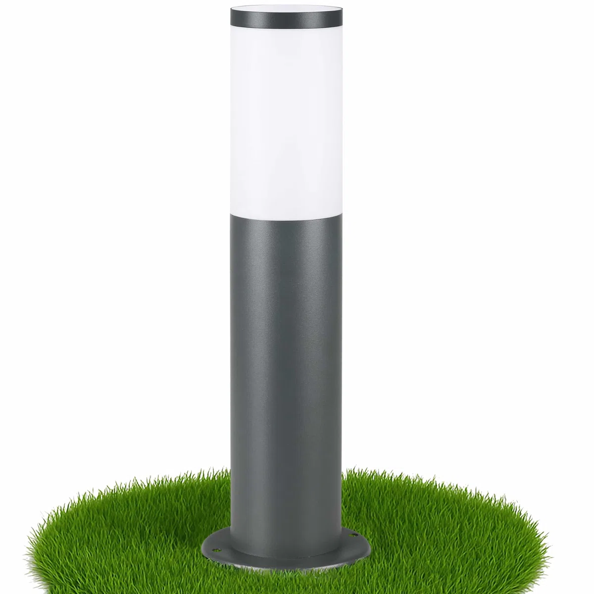 Monzana® Lampada per Vialetto Acciaio Inox Attacco E27 Luce Esterni Paletto Illuminazione Sentiero Piantana Esterno