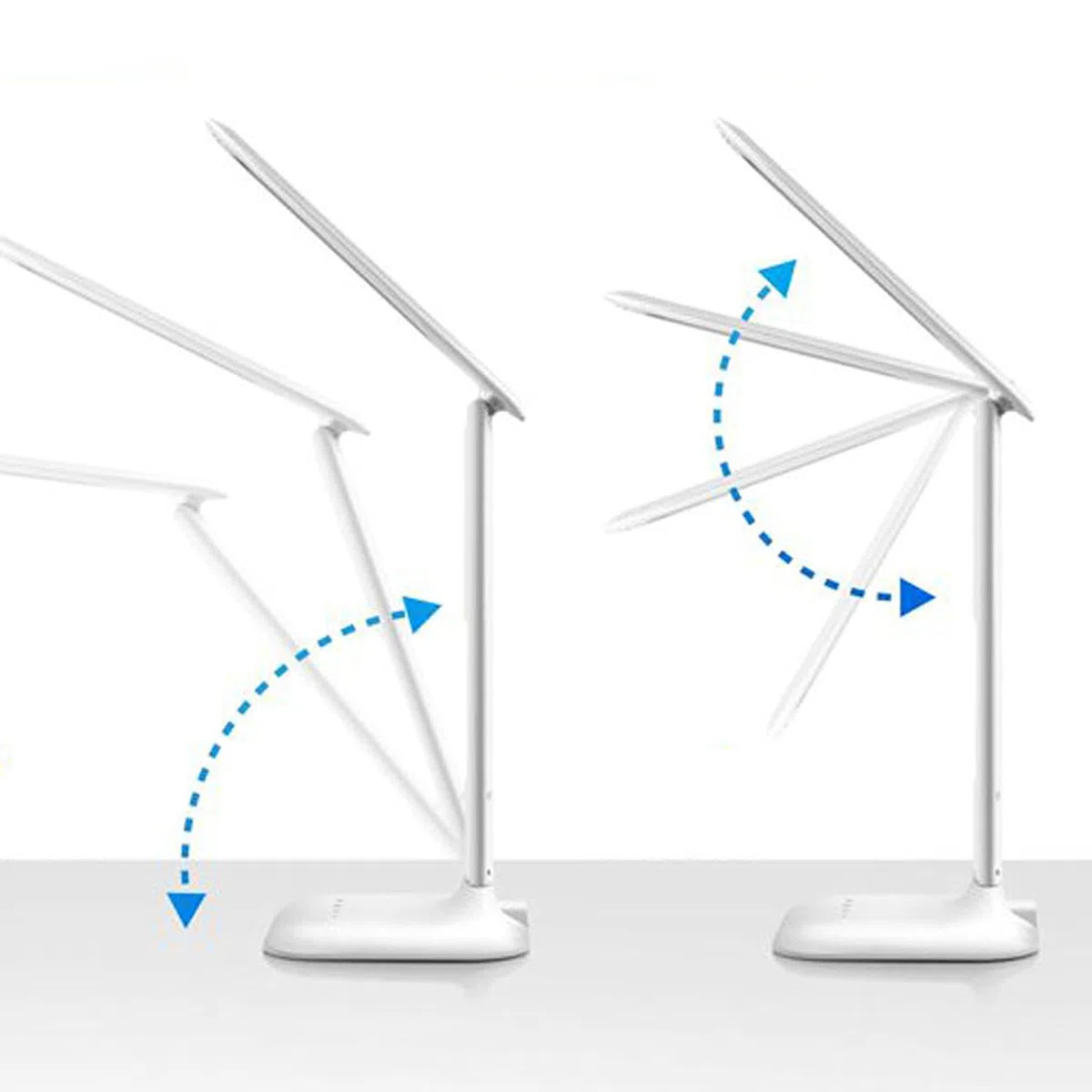 Retoo Lampada da scrivania LED con funzione di ricarica USB, lampada da tavolo lampada da ufficio con 5 livelli di luminosità, controllo sensibile, lampada da comodino, 1200 lux, 5W, lampada da