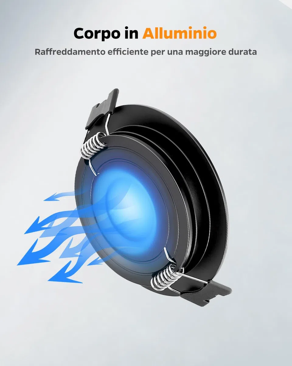 Sanyoung Faretti LED Incasso 12V Dimmerabile, 3W IP44 Faretti led Soffitto Ultrasottile 3000K Bianco Caldo 240LM, Foro 58-62mm, Alluminio Luci LED Camper 12V per Barca Cucina Bagno, Nero, Set di 3