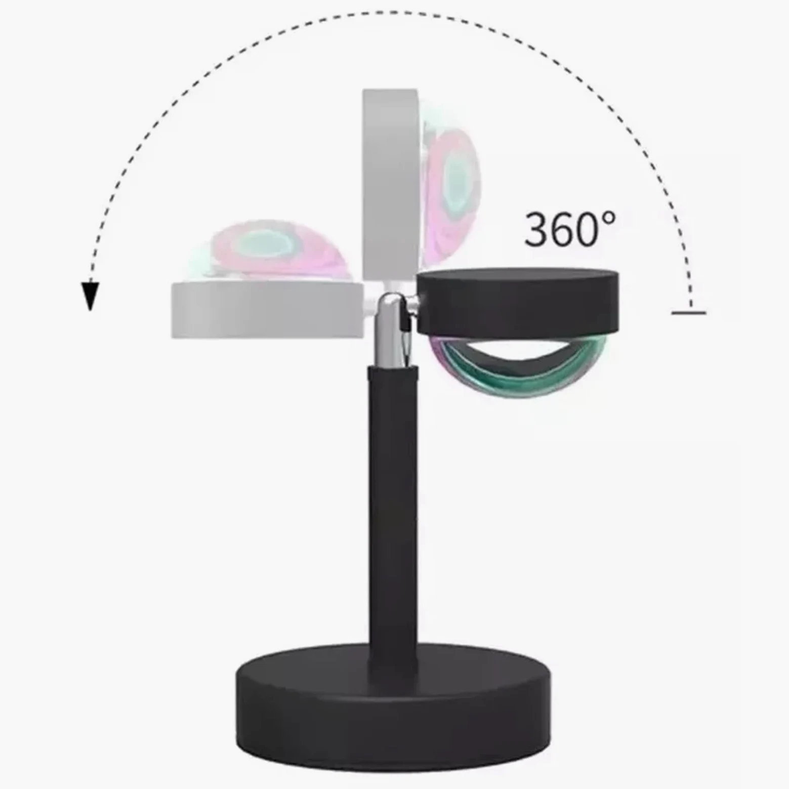 Lampada Al Tramonto Proiezione LED Luce 16 Colori 180 ° Telecomando Girevole Luce di Proiezione RGB per Camera da Letto