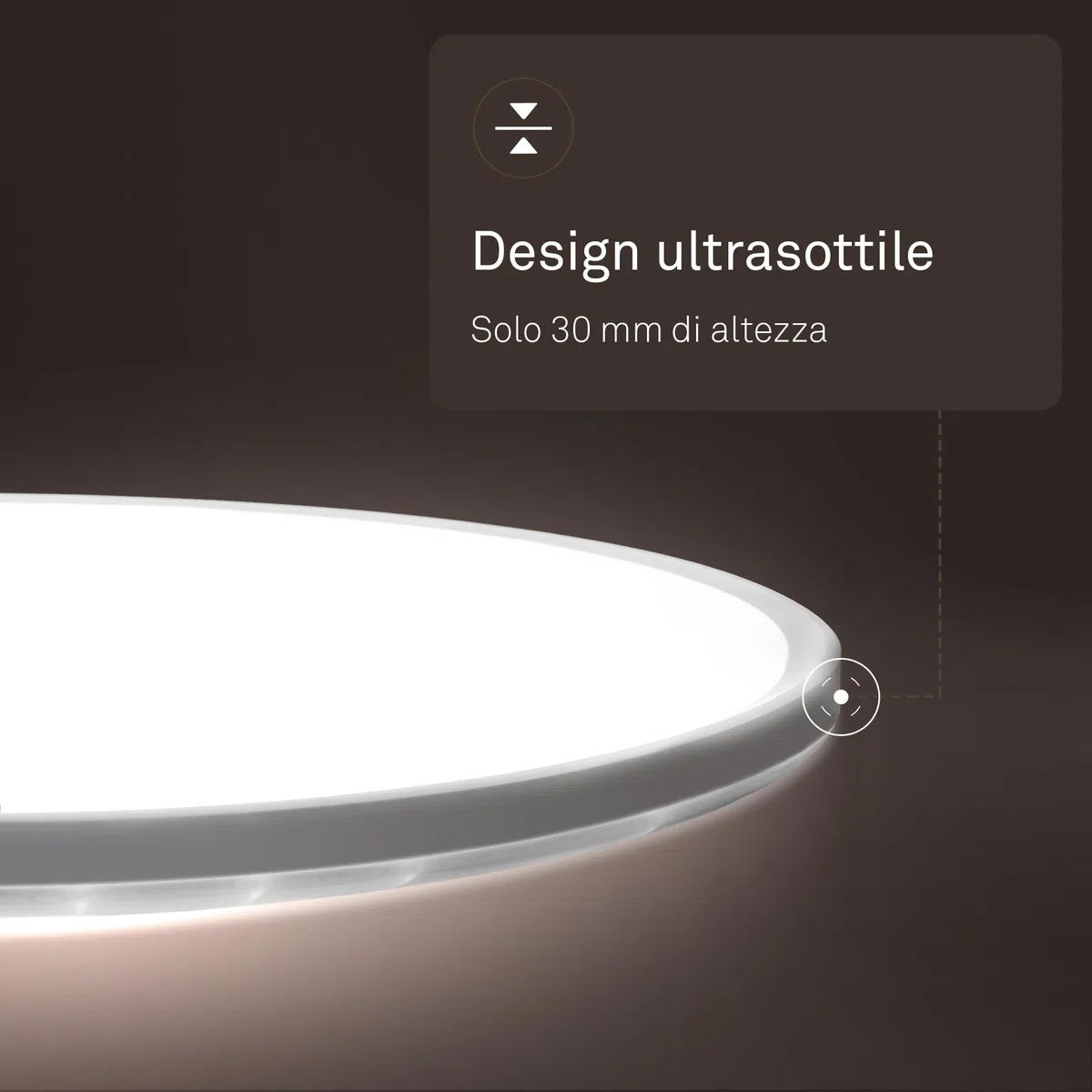 B.K.Licht - Pannello LED piatto con illuminazione indiretta, luce bianco neutro, protezione IP44, plafoniera bagno, plafoniera cucina, lampadario, lampada soffito, 29 x 3 cm, bianco