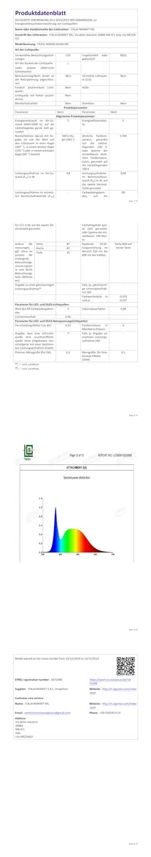 Aigostar Faretti LED da Incasso per Cartongesso, 4.8W 560LM IP65 Impermeabile, Faretto LED Incasso, Luce Bianca Fredda 6500K, Faretti Incasso Cartongesso, Diametro Foro Ø68mm, AC 220-240V, Set di 6