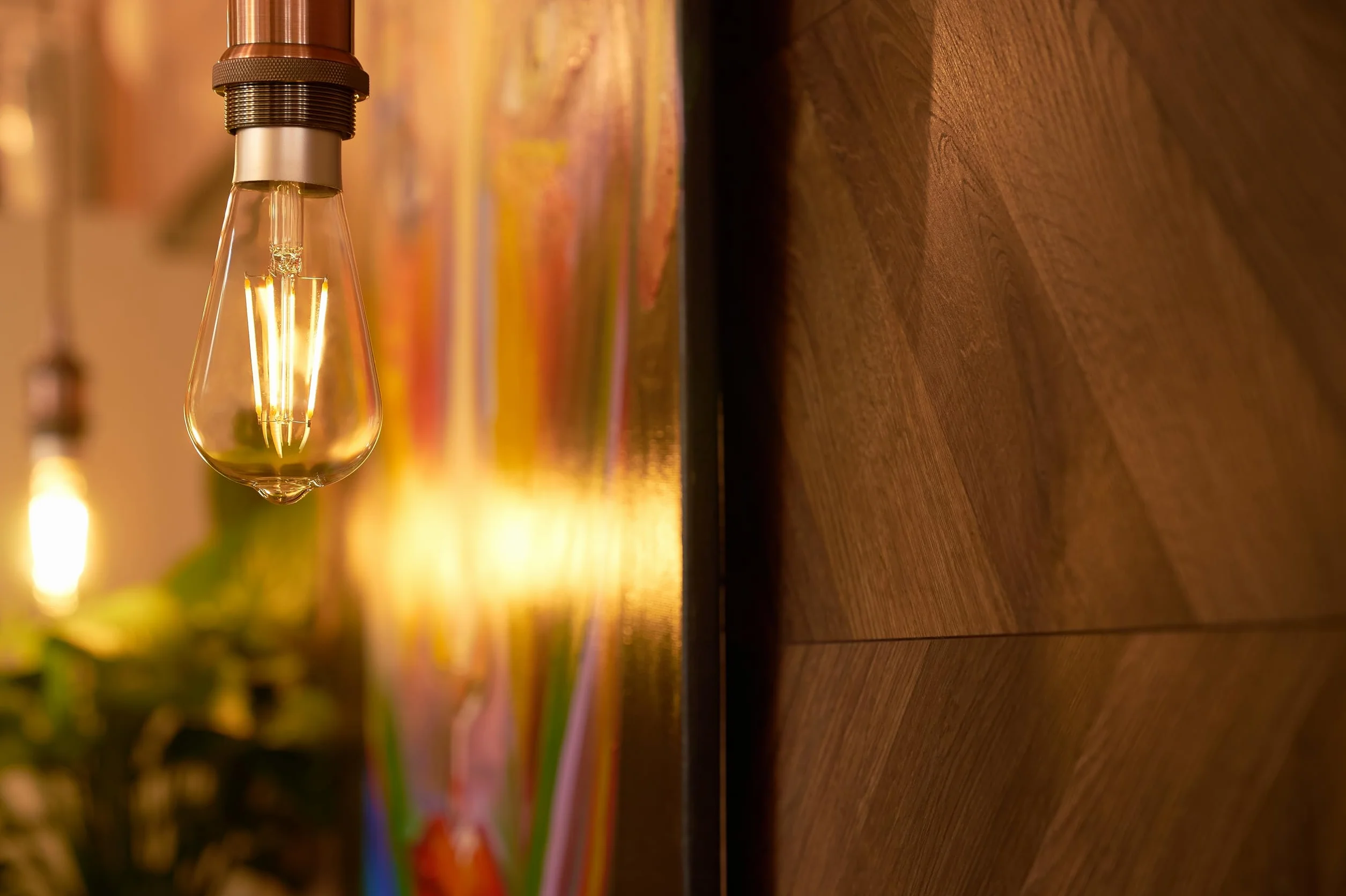 Shelly Vintage ST64 Lampadina LED Smart Wi-fi a Controllo Vocale, Compatibile con Alexa e Google Home, Dimmerabile, 750lmn di intensità Luminosa, Attacco E27