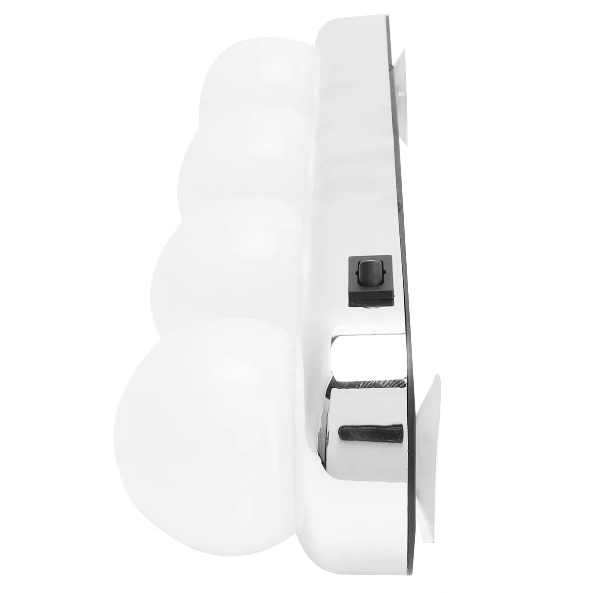 Qcwwy Luci per Trucco a LED Lampada per Trucco Senza Fili in ABS a 4 Luci per Specchio per Tavolo da Bagno