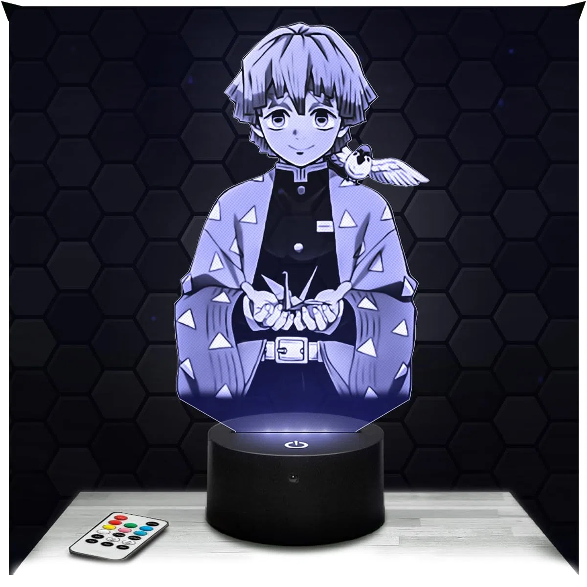 Lampada Led 3D decorativa Manga Zenitsu Agatsuma, idea regalo per adolescenti, accessorio Manga Zenitsu Agatsuma Manga Disegni animati Camera da letto per ragazzi idea regalo natale adolescente