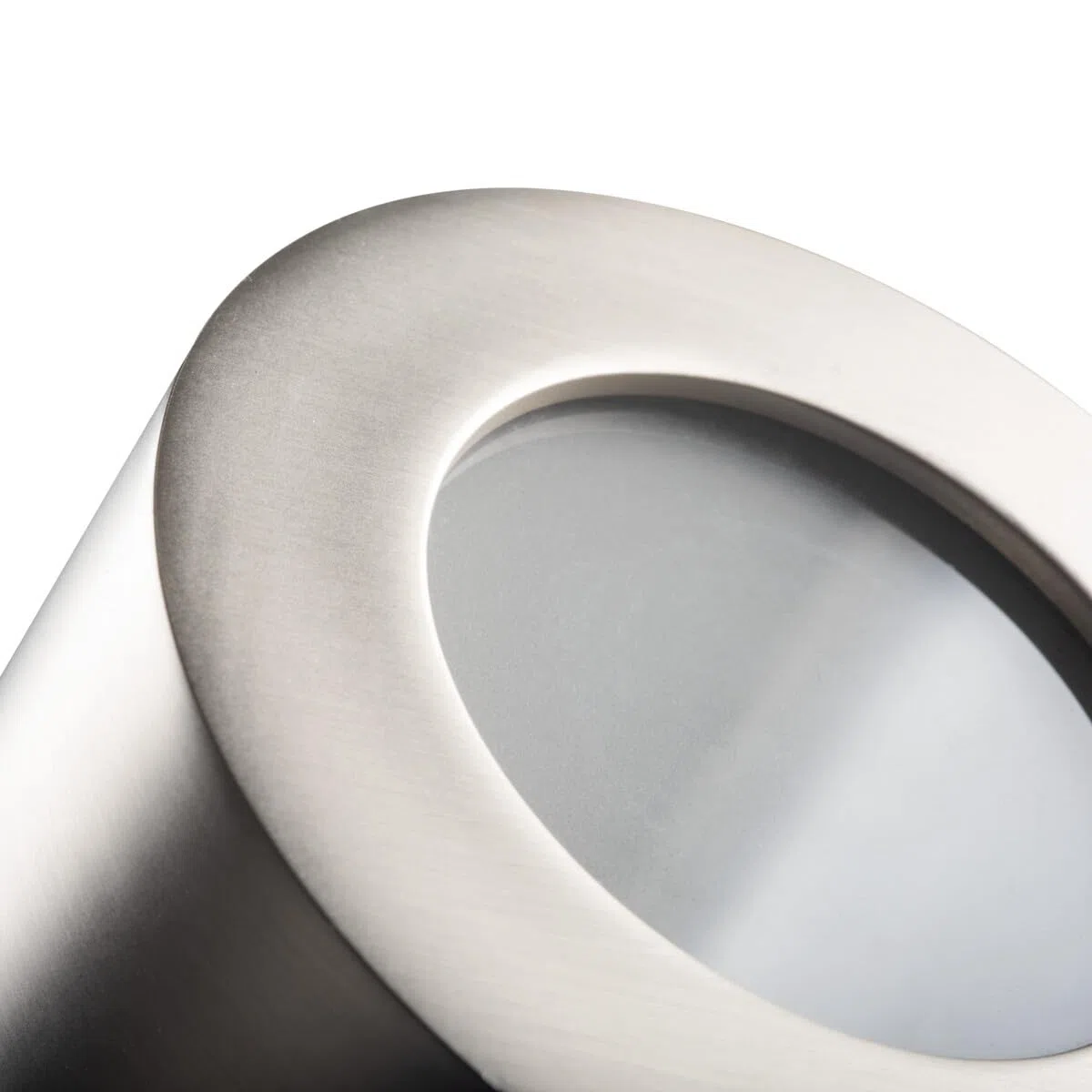 Faretto LED decorativo da soffitto per bagno IP44 - Attacco GU10 - Bianco, nero, nichel satinato (Nichel satinato)