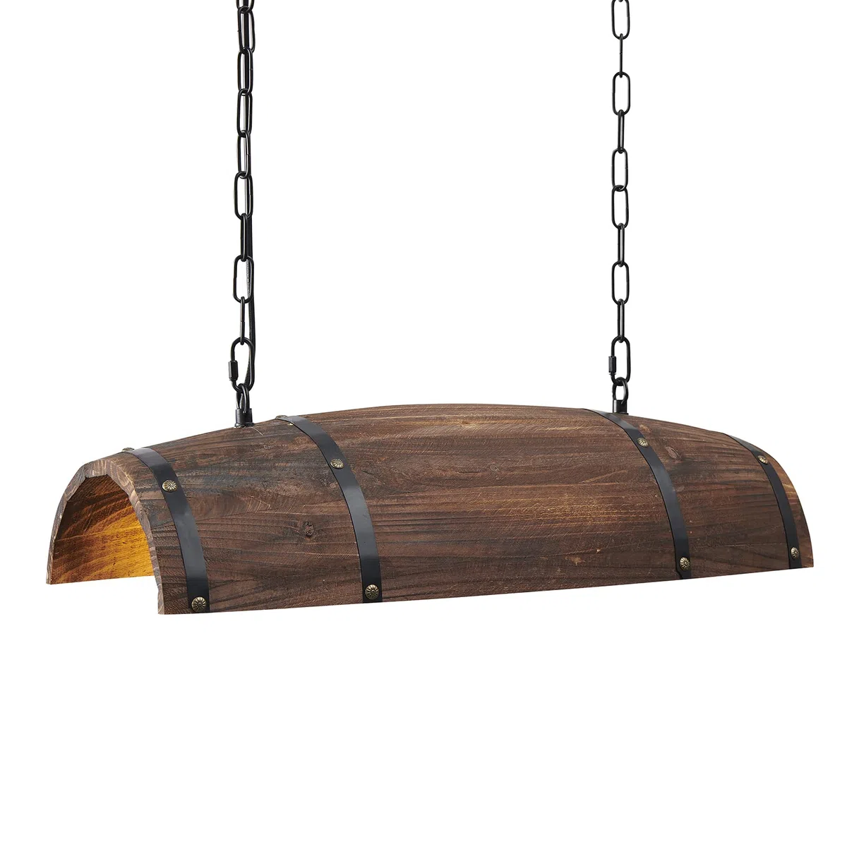 Lampada a sospensione per botti di vino in legno antico, appesa a lampade da soffitto rustiche per cucina e bar | appesa a lampade da soffitto rustiche per cucina e bar