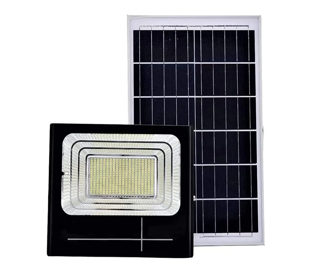 YASTA Faro Led Da Esterno Solare 200W Luce Fredda Luci Solari Da Giardino Faretto Led Esterno Con Pannello Solare Sensore Crepuscolare E Telecomando