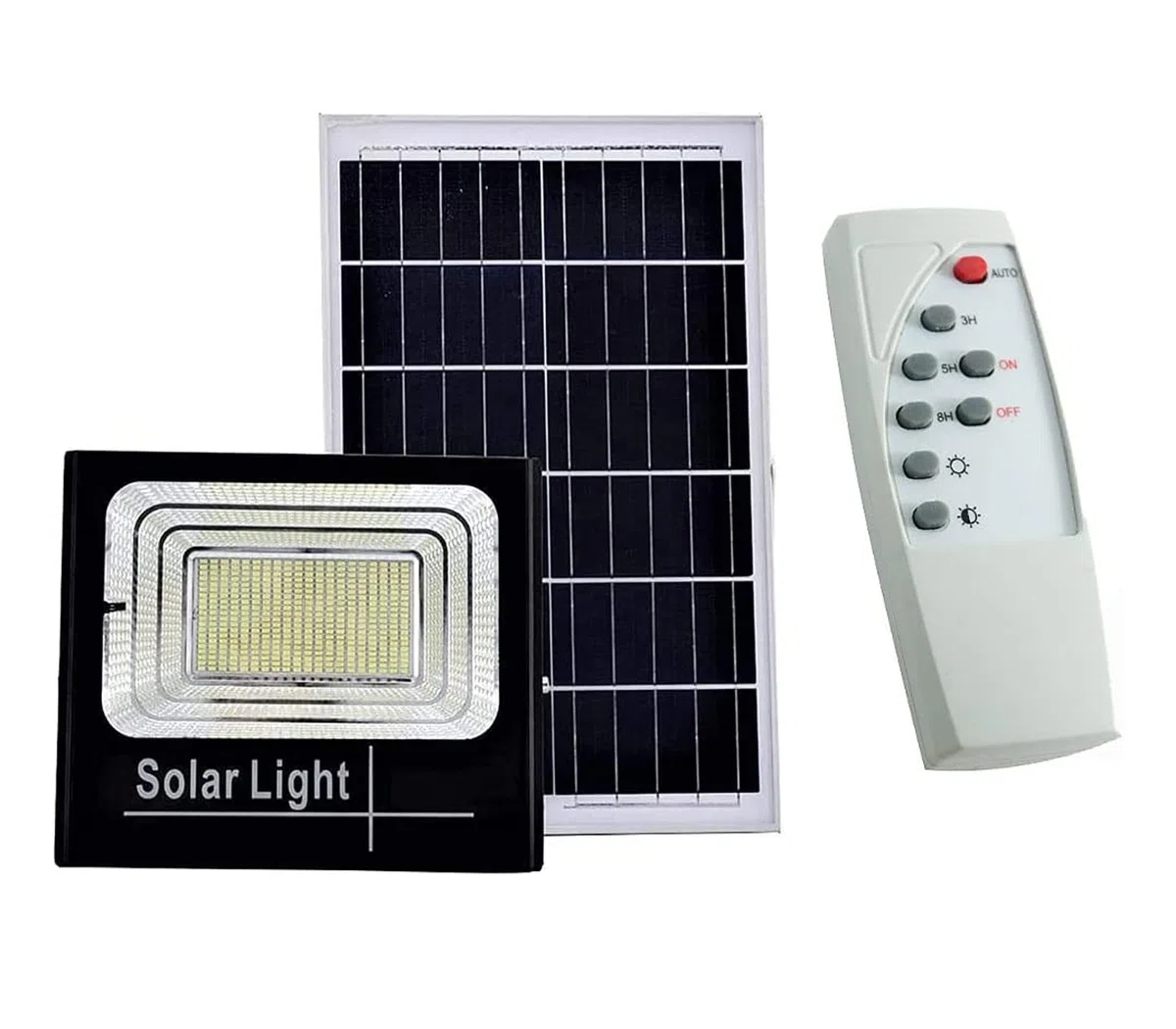 YASTA Faro Led Da Esterno Solare 200W Luce Fredda Luci Solari Da Giardino Faretto Led Esterno Con Pannello Solare Sensore Crepuscolare E Telecomando