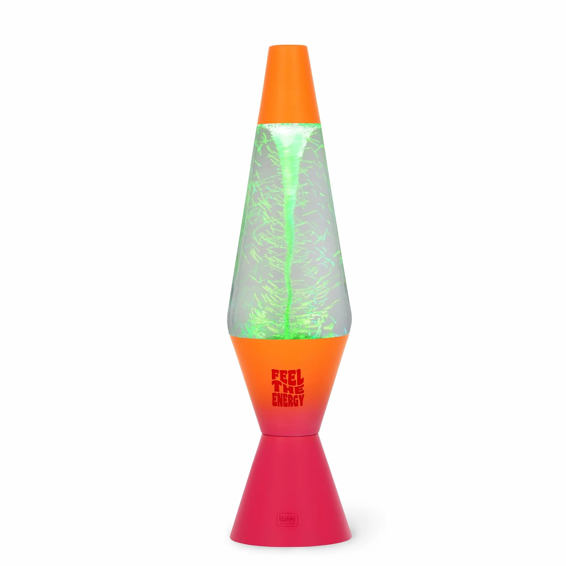 Legami - Lampada Led Tornado Feel The Energy, Luce Multicolore, Effetto Luminoso, Cavo di alimentazione USB/DC incluso, Solo per Uso Interno, 9 x 37 cm