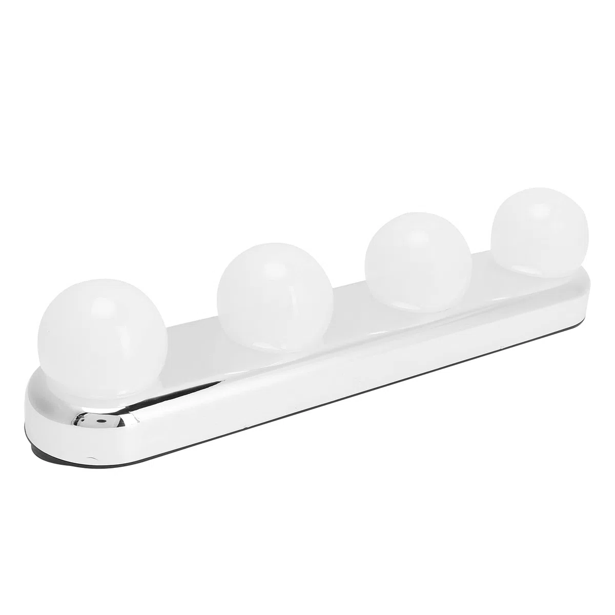 Qcwwy Luci per Trucco a LED Lampada per Trucco Senza Fili in ABS a 4 Luci per Specchio per Tavolo da Bagno