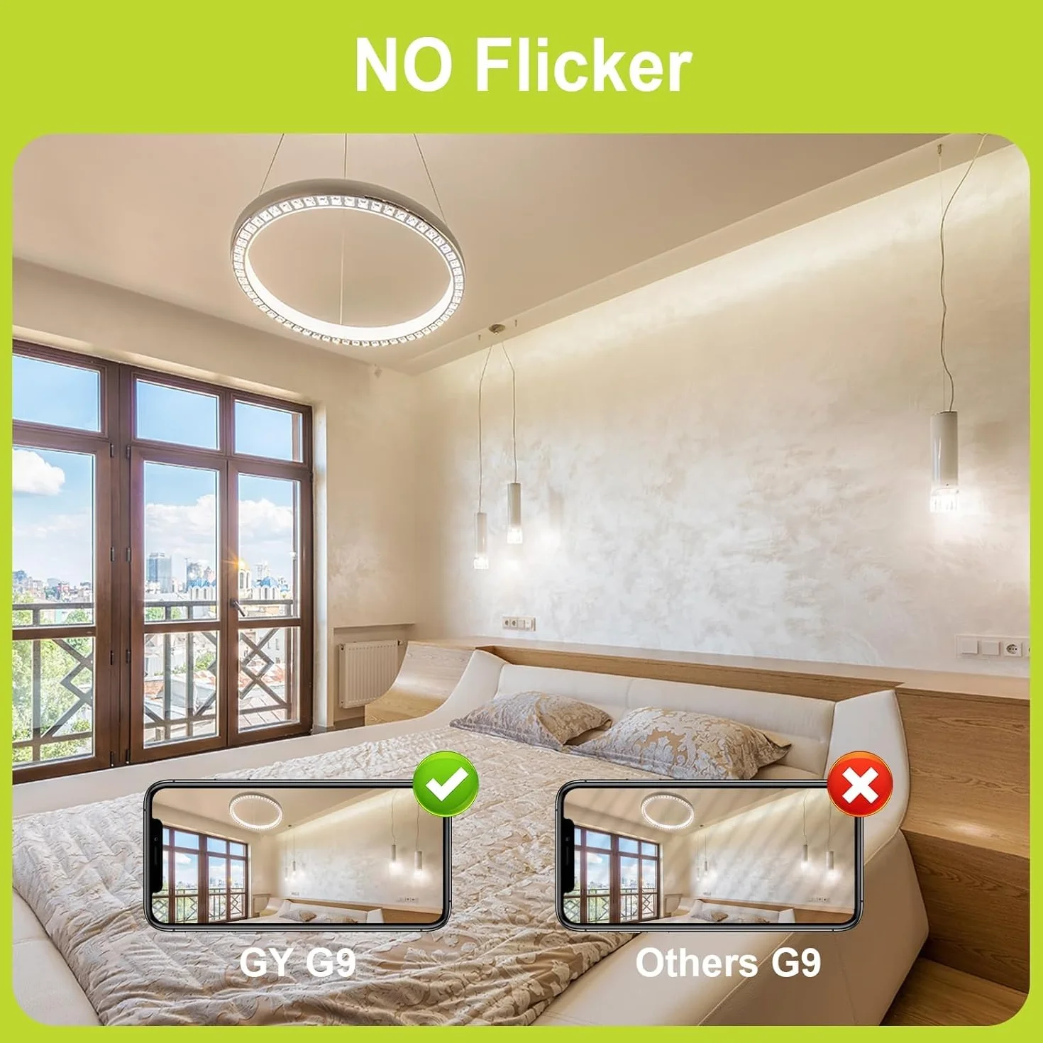 GY Lampadine LED G9, 3.2W Equivalente 40W, 520 Lumen, 4000K Luce Naturale, Attacco G9, Risparmio Energetico, Senza Sfarfallio, Non Dimmerabile, 10 Pezzi
