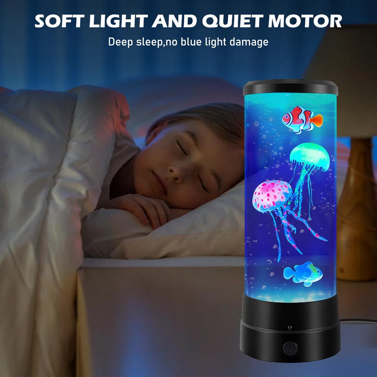 BYZESTY lampada da medusa, luce d'atmosfera a LED, 17 colori, decorazione per acquario e casa