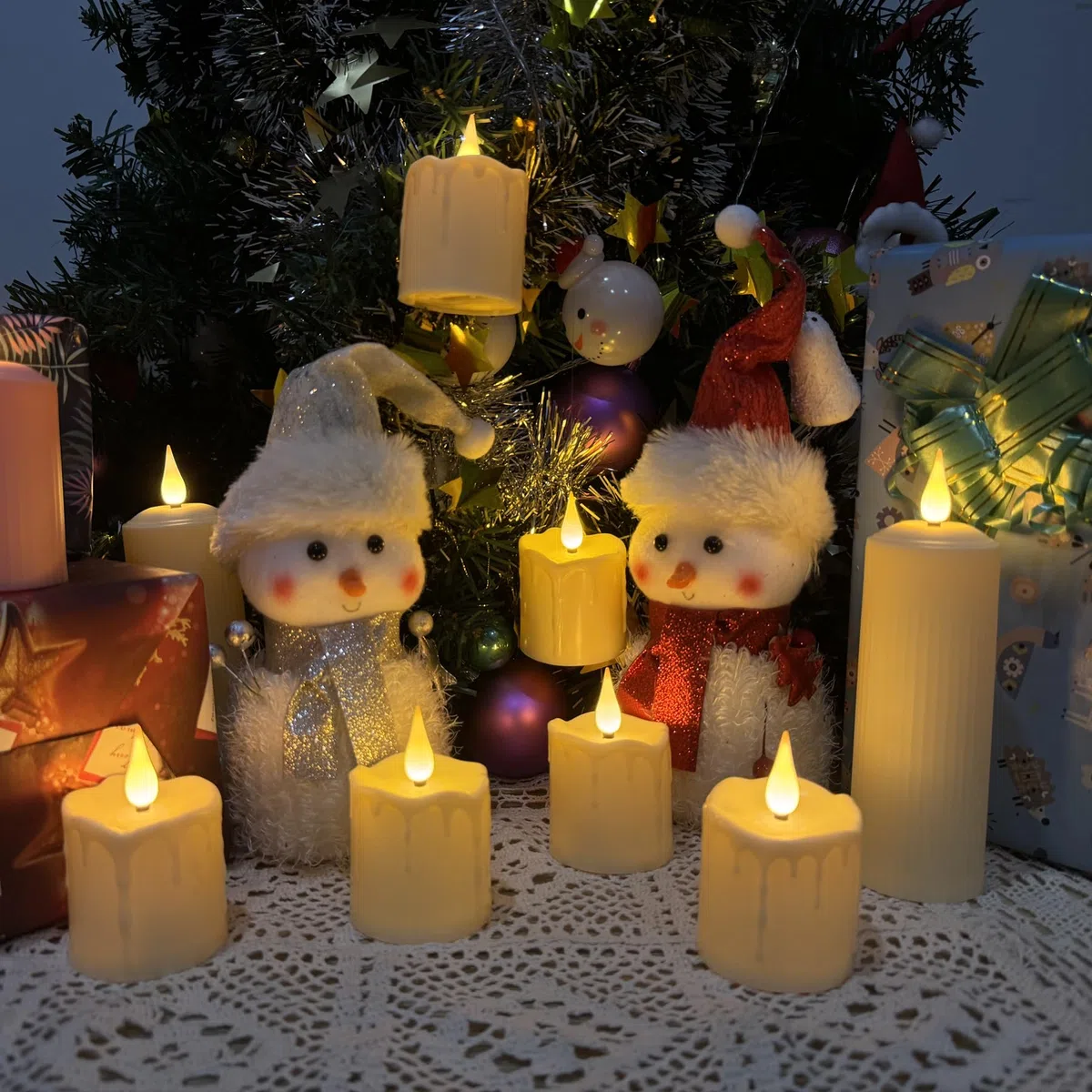 Forever Speed Luci ricaricabili del tè LED, candele senza fiamma con timer di telecomando Funzione impermeabile, 6 pezzi candele LED per la decorazione domestica, Natale, matrimoni