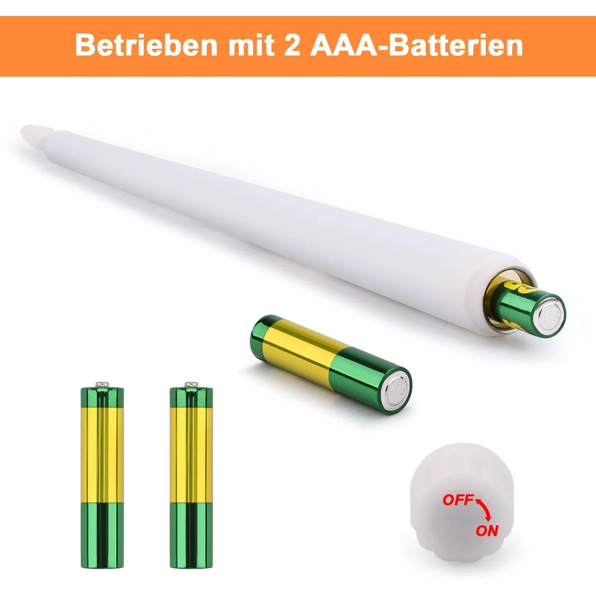 IMAGE Candele a LED senza fiamma, funzionamento a batteria, confezione da 12 candele affusolate color avorio con telecomando e timer, luce tremolante realistica per matrimoni, Natale, San Valentino