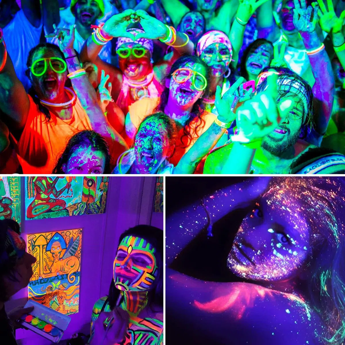 2 Pezzi LED Lampada UV 10W Luce Nera UV Portatile Tubo luminosa Ultravioletti 395 nm Blacklight per Halloween Natale Disco DJ Body Art Stanza Fluorescente Neon Party Club Pigmenti reattivi
