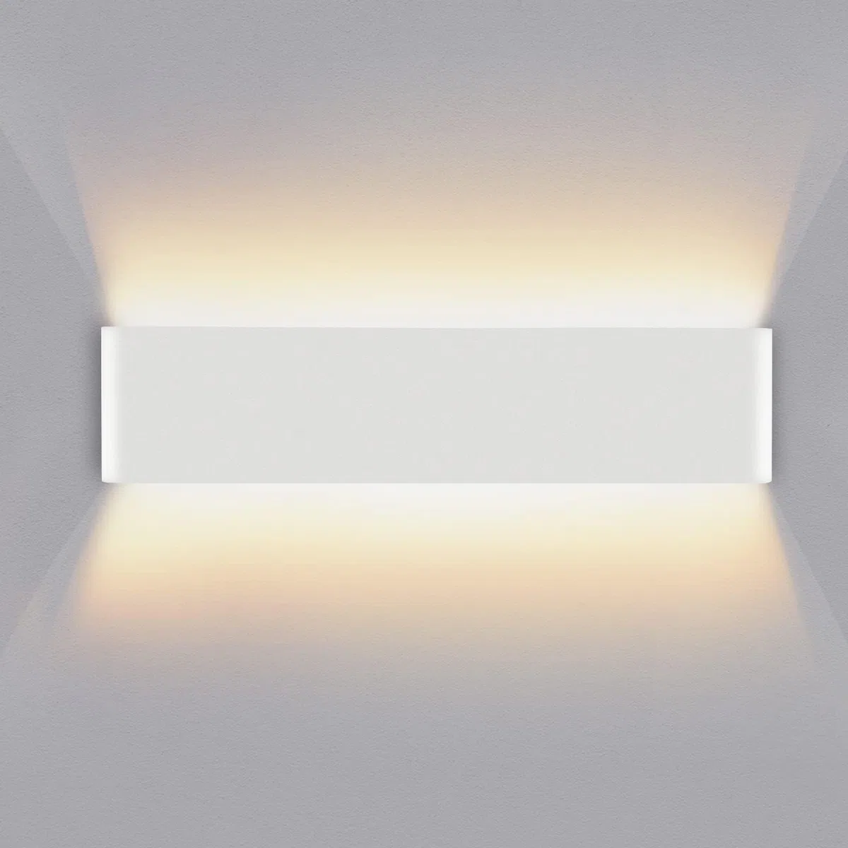 Lureshine Applique da Parete Interno 16W 40CM Su e Giù Applique Alluminio Moderno/Decorare Aplique da Interni Bianco Caldo 3000k Lampade da Parete Adatto a Soggiorno|Stanza|Scala(Bianco)