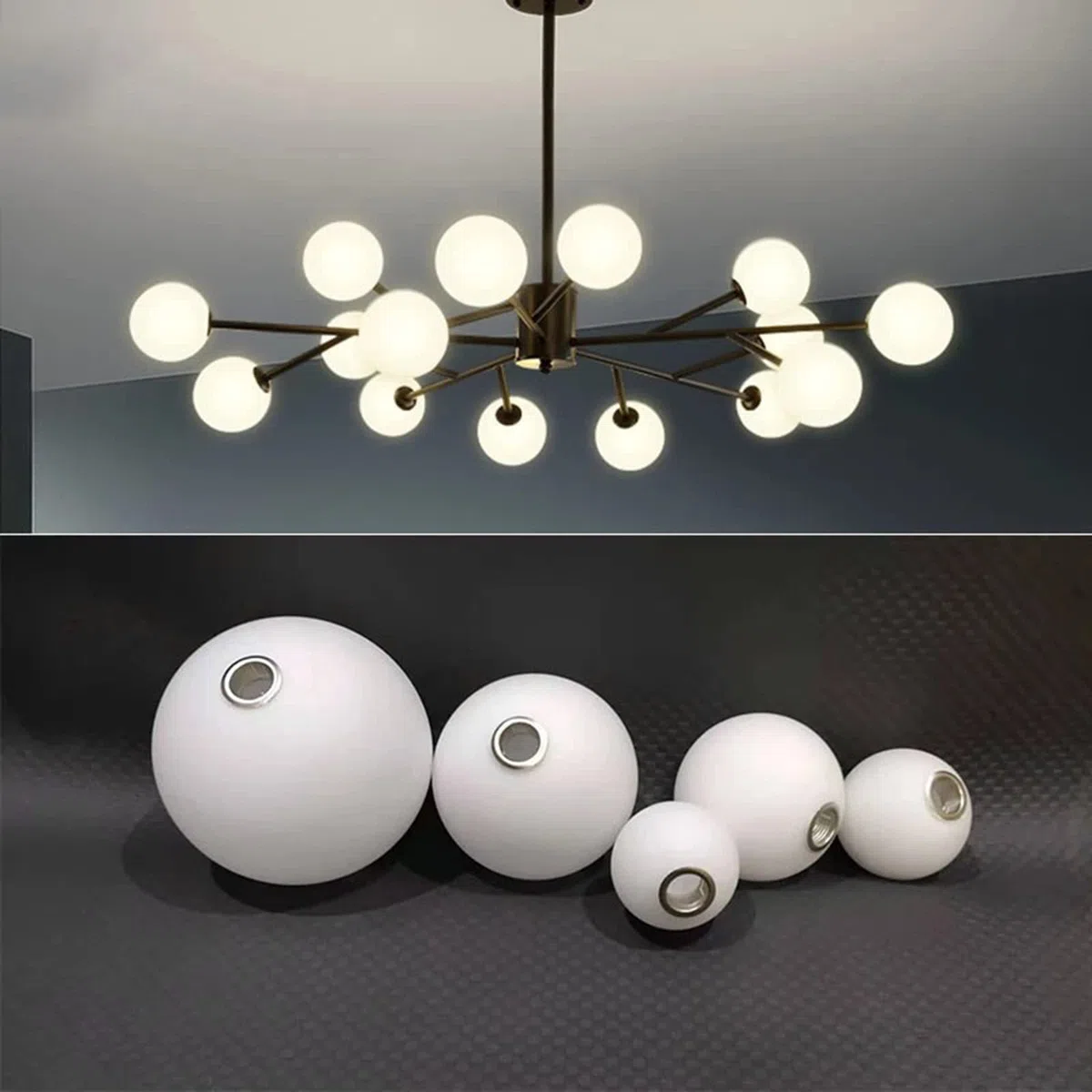perfk 12 cm Paralumi, lampadario camera da letto bambini, Copertura della luce Illuminazione di ricambio Lampadario di ricambio Lampade da tavolo Lampade da terra G9 Paralume in vetro globo