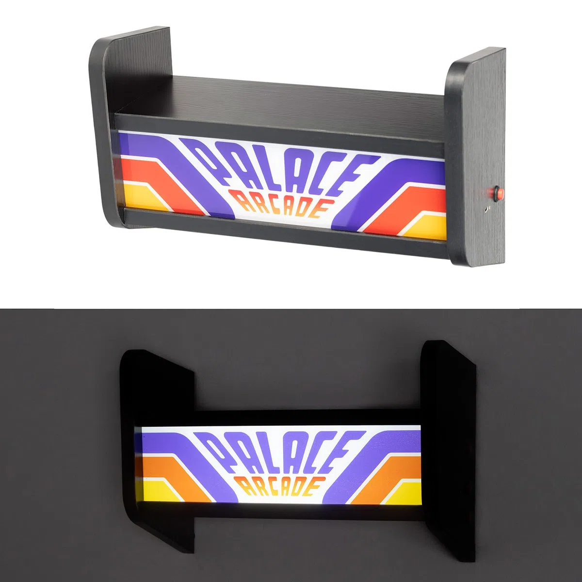 Grupo Erik Lampada e mensola USB – Stranger Things Merchandise | Mini mensola da parete per macchina da arcade, luce d'atmosfera, regali per giocatori, accessori per l'installazione di giochi, regali