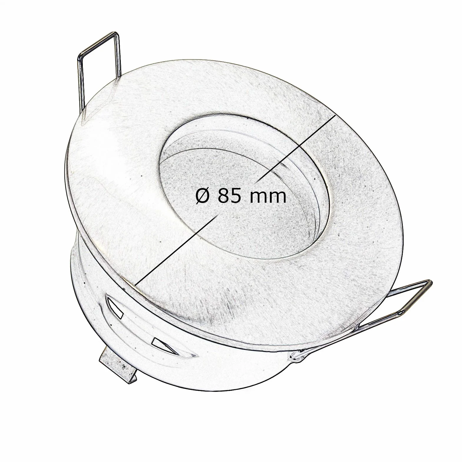 Faretto incasso ambienti umidi 12V LED 8W 4000K sauna box doccia bagno turco IP65 (colore bianco)