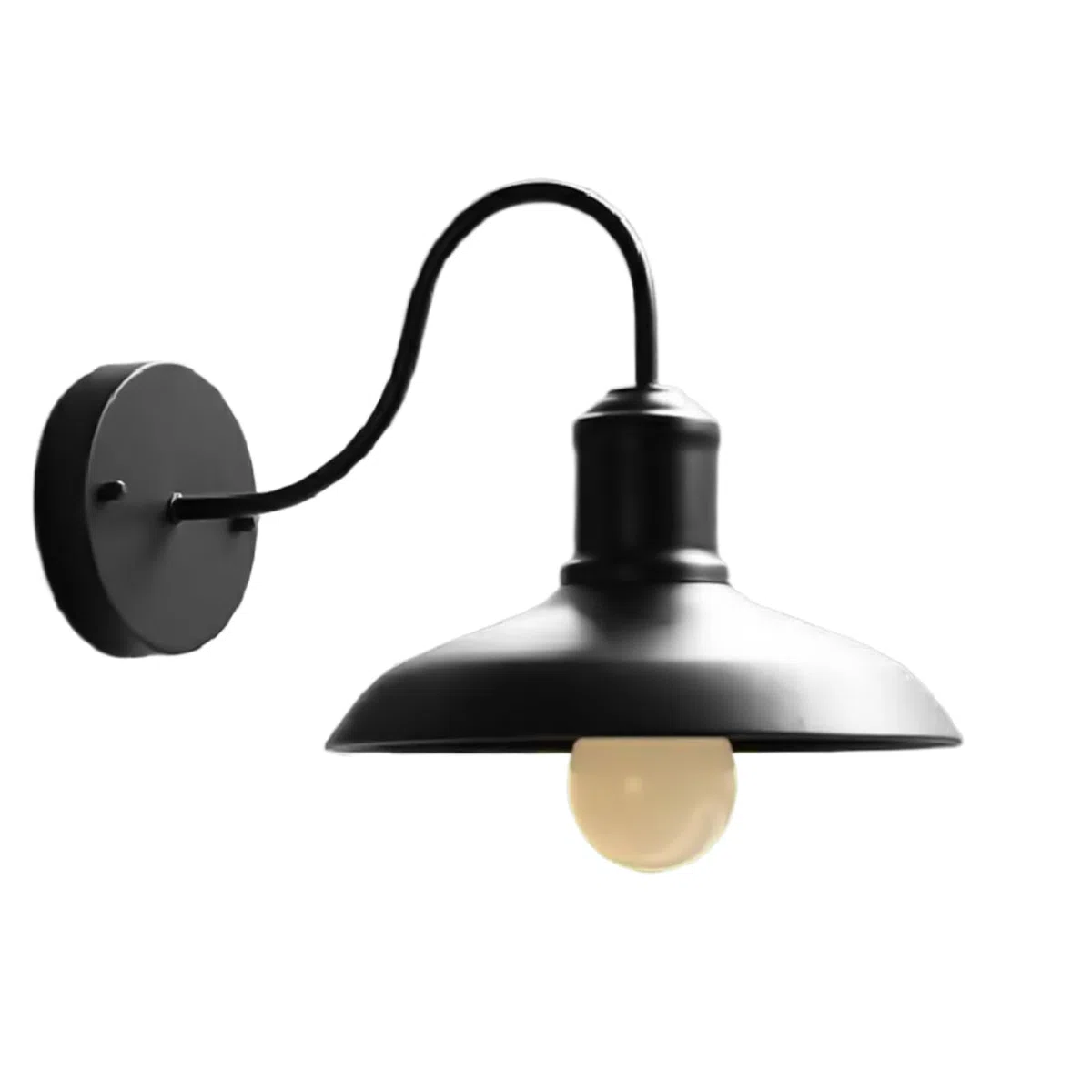Illuminazione da parete con applique vintage - Lampada rustica impermeabile luce esterna, apparecchio in metallo paralume vetro per un'illuminazione elegante | esterno bagno, camera letto, soggiorno