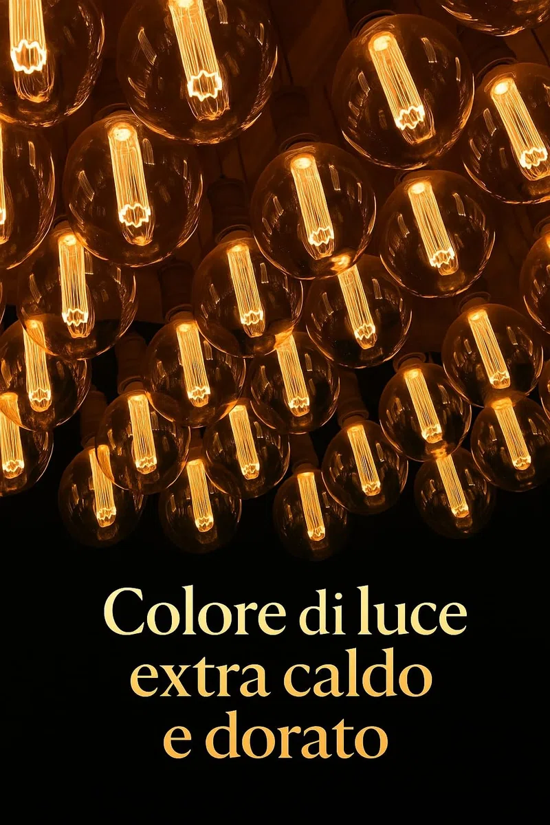 greenandco Lampadina Vintage Edison LED | E27 G125 | ambra | 4W 200lm | 1800K luce extra calda | 320° | 230V | nessun sfarfallio | non dimmerabile