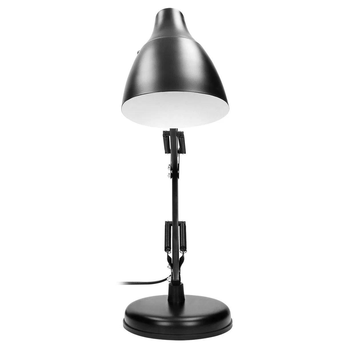 Virone DIAN Lampada da Scrivania in Acciaio Cavo da 110 cm (lampadina non inclusa) (nero)
