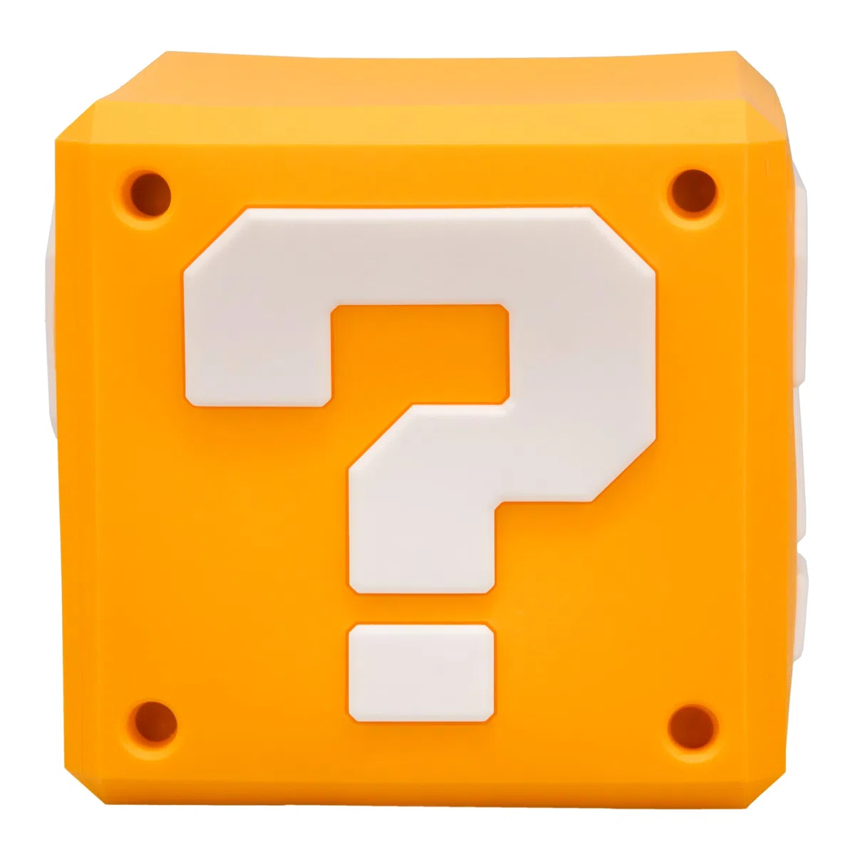 Paladone Lampada Super Mario Blocco SquishyGlo – Luce notturna LED in silicone ricaricabile, prodotto ufficiale Nintendo