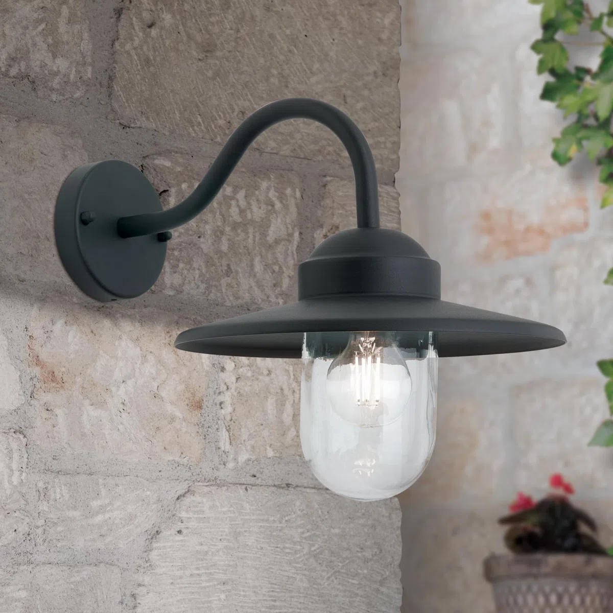 Vetro di ricambio per paralume trasparente con guarnizione, vetro filettato monocolore Ø100 mm, filettatura 80 mm H160 mm 60 W per esterni