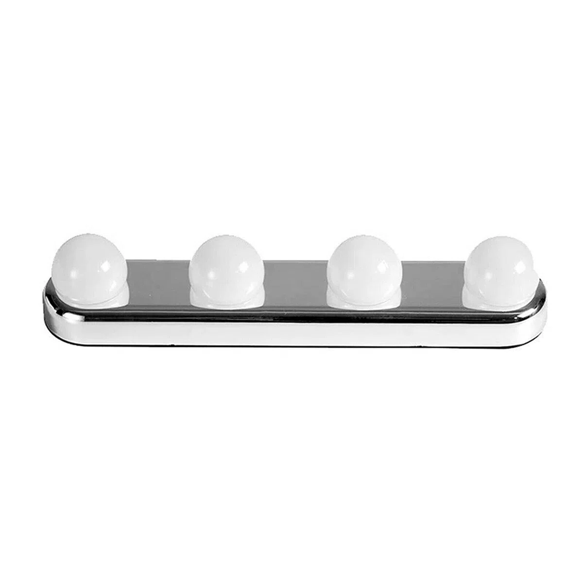 Kyaoayo Set di illuminazione LED per specchio da trucco senza fili, luci di riempimento a batteria, lampade da toilette Hollywood con ventosa