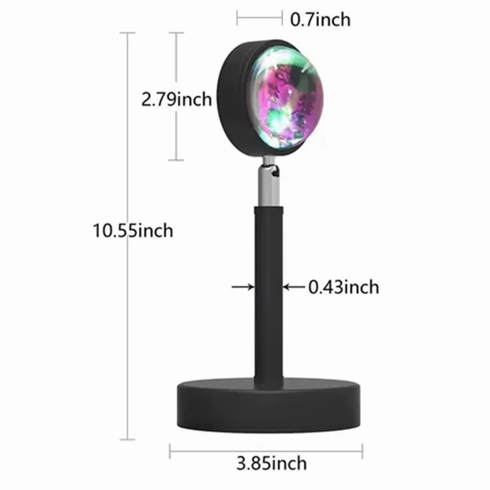 Lampada Al Tramonto Proiezione LED Luce 16 Colori 180 ° Telecomando Girevole Luce di Proiezione RGB per Camera da Letto