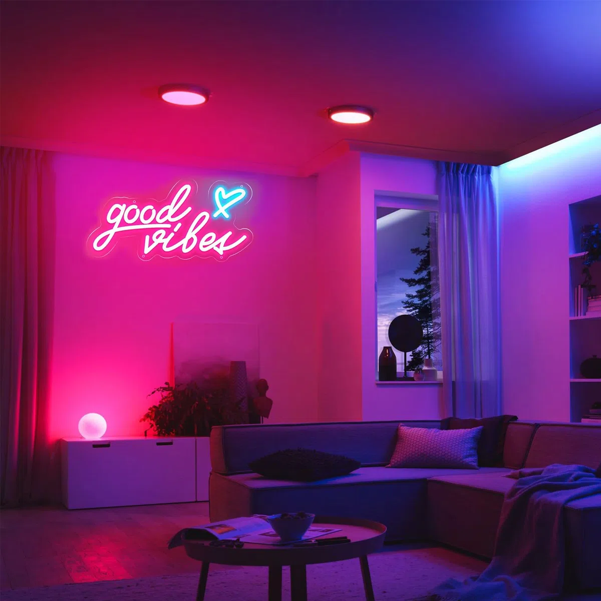 Lampada da parete a LED al neon, in acrilico, USB, luci al neon decorative per feste e discoteche, decorazione cantina (02)
